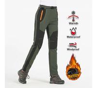 LNGXO Fleece Winter Pants donna impermeabile Warm Soft Shell Pants escursionismo Trekking campeggio sci Outdoor pantaloni spessi antivento