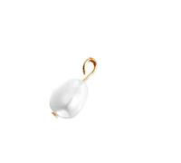 LNHBZ 20 pezzi/lotto in acciaio inossidabile con perle d'acqua irregolari, ciondoli per gioielli fai da te, accessori per pendenti con perle fatti a mano - Oro