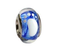 LNHBZ 2025classic 925 Sterling Silver Flower Leaf Cosmic Rainbow Murano Glass Charms Perline Adatto Bracciale Gioielli da Donna -AMC013469-6