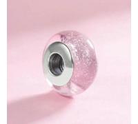 LNHBZ 2025classic 925 Sterling Silver Flower Leaf Cosmic Rainbow Murano Glass Charms Perline Adatto Bracciale Gioielli da Donna -AMC0104