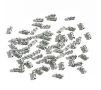 LNHBZ 50/100 pezzi 5-12 mm perline tubolari in argento tibetano distanziatori in metallo fai da te perline per la creazione di gioielli fai da te Forniture Findings-03-100 pezzi