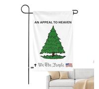Lnhgh Appello alla bandiera del paradiso, una bandiera di pino all'aperto - Bandiere da giardino verticali Bandiere di pino - Bandiere di cortile storico patriottico, banner di chiamata a Dio per