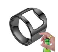 Lnhgh Apribottiglie ad anello, anello apribottiglie, apribottiglie di birra portatile, elegante anello barista in acciaio di titanio, apribottiglie portatile creativo per baristi