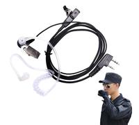 Lnhgh Auricolare per walkie-talkie,auricolari per walkie-talkie | Auricolare radio per walkie-talkie - Cuffie radio a 2 vie, cuffie a tubo acustico, accessori per cuffie walkie-talkie