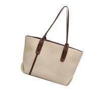 Lnhgh Borsa a tracolla tessuta, borse tessute per le donne | Borsa tote a spalla da spiaggia - Sospetto di viaggio sotto le braccia, borsa Hobo di leggera, borse da lavoro grandi, Ape Bianca, Se