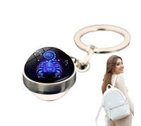 Lnhgh Borsa fascino, magia portachiavi, ciondolo a costellazione, bagliore nel buio portachiavi zaino ciondolo per donne uomini bambini, Scorpione, Siehe Beschreibung