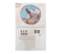 Lnhgh Calendario con palline di gatto 2025, calendario da parete per glutei di gatto 2025, calendario da parete del pianificatore, calendario divertente, calendario annuale Cat Butthole, calendario da