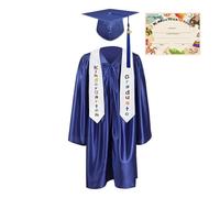 Lnhgh Cappello E Toga Per La Laurea ’Asilo - Abbigliamento Per La Festa Di Fine Asilo Con Scritta Complimenti - Completo Per Bambini Laureati ’Asilo Anno 2025