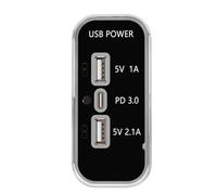 Lnhgh Caricabatteria da Auto Veloce USB, Auto Fast Charger - Pobine di Ricarica Automatica Separatore di Potere del veicolo Multifunzionale | Porta di alimentazione Adattatore USB veicolo