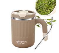 Lnhgh da viaggio termale, da caffè termale, 480 ml, in acciaio, isolata, da viaggio, ideale per campeggio sul posto di lavoro, design 'azione e del coperchio