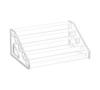 Lnhgh Espositore per alzate in acrilico, supporto per trucco trasparente per display | espositori acrilici a più livelli, organizzatore da scrivania