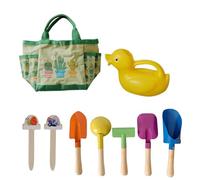 Lnhgh Giocattoli di sabbia da spiaggia per - Giocattoli da spiaggia estivi per,Contenitore a forma di anatra, Giocattoli all'aperto per tutti i piccoli con sacchetto di immagazzinamento, regali di