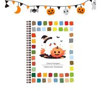 Lnhgh Libro Per Acquerelli | Libro Da Colorare Ad Acqua Halloween | Manuale Di Acquerelli Attività Da Viaggio Per Adolescenti Ragazzi Adulti