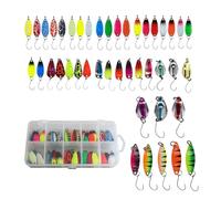 Lnhgh Lione con paillettes a gancio singolo, esche di Spinner in metallo, SIGNIFICATIONS Spinner Chock - Forte piastre di di attrazione per catturare trota, bassi, pesce gatto,