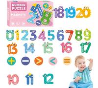 Lnhgh Magneti numerici grandi, numeri magnetici per frigorifero,Magneti da frigo con numeri | Divisione educativa Moltiplicazione di numeri Blocchi di giocattoli per lavagne bianche, frigorifero