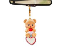 Lnhgh Ornamento di arazzi per auto,Ornamento per auto di arazzi d'orso | Ciondolo Zaino per Orso del fumetto - per la decorazione di portachiavi, Giocattoli da collezione ornamentali