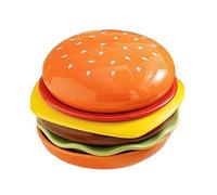 Lnhgh Piatti per il Dessert - 6 Piatti Mini Dessert Hamburger a Piani | Decorativi Impilabili Stoviglie Ceramiche Cucina per Insalate Sushi