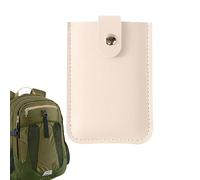 Lnhgh Porta carte di credito, leggero, sottile porta carte di credito con 6 scomparti e bottone leggero - sottile porta carte di credito, carte d'identità, groove wallet, bianco, 1
