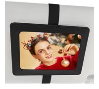 Lnhgh Portafoto parasole per auto, cornice per auto - Visualizzazione verticale orizzontale del veicolo | Adatto per display Drive Safe Vehicle Photo Display da 5 pollici Adatto per orizzontale