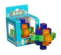 Lnhgh Puzzle cerebrali per adulti - I puzzle sbloccano il puzzle annidato Kongming Lock - Giocattolo educativo Test del QI, puzzle logico, regali di compleanno di Natale per, adolescenti