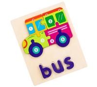 Lnhgh Puzzle in legno per tutti,Puzzle in legno per - Giocattolo educativo di puzzle STEM | Puzzle a forma di parole per, puzzle di apprendimento prescolare per 3 anni in su, ragazzi e