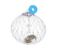 Lnhgh Rete di cattura di pesci, trappole per granchio, rete da a granchio, rete multifunzionale in filo di acciaio morbido, apertura e chiusura automatiche per la cattura di pesci,