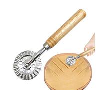 Lnhgh Ruota di taglio della pizza, ruota di taglio della macchina della pasta - Taglierina per pasta a crimpare in acciaio inossidabile per ravioli, strumento di crimpatura dei ravioli, decoratore di