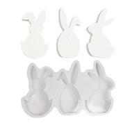 Lnhgh Stampo per candele di Pasqua, per candele a forma di coniglio di Pasqua, per candele in silicone coniglio di Pasqua, stampo per coniglio di candela di Pasqua antiaderente, stampo