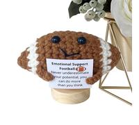 Lnhgh Supporto emotivo di peluche - Palla ispiratrice fatta a mano, grazioso set per lavorare a maglia con espressioni di ispirazione per la casa e il posto di lavoro