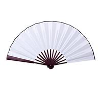 Lnhgh Ventaglio pieghevole in tinta unita, ventilatore portatile vergine da 8/10 pollici, ventaglio di scrittura e pittura per sala da tè, ristorante, arredamento bar