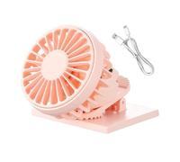 Lnhgh Ventole a Morsetto - Ventilatore portatile a energia solare per campeggio | da campeggio portatili per esterni, viaggi e ufficio con ventilazione personale a doppia alimentazione