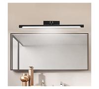LNHHG Lampada da Bagno Moderna a LED Lampada da Parete Vintage da 12w 55cm Lampada da Parete da toeletta in Argento Nero(5500-7000K,Black_20W 100CM)