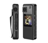 LNHHG Mini telecamera corporea con video A32 Mini Body Camera Obiettivo rotante a 180° Videocamera con rilevamento del movimento Registrazione video HD 1080P OTG for l'ufficio di guida(Only camera)