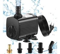 Lnicez Pompa ad Acqua Sommergibile 30W 2500L/H Pompa Acquario Ultra Silenzioso Pompa per Acquario Con cavo da 1,9m 5 Ugelli Pompa Laghetto Per Fontane, Giardini, Vasche da Bagno, Stagni