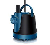 LNIDEAS Pompa sommergibile per acquario, 1800 l/h 25 W, pompa dell'acqua molto silenziosa con interruttore regolabile e 2 ugelli, per acquario, pozzi, idroponica