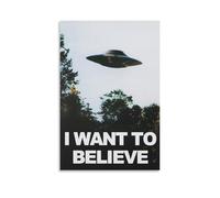 LNJNBOTK The X Files - Poster da parete X-Files I Want To Believe Supernatural, stampa moderna per camera familiare, 30 x 45 cm