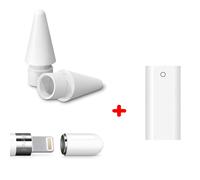 LNKOO3-Pack Accessori per Apple Pencil: punte, cappucci e adattatore di ricarica compatibili con iPad Pro e Apple Pencil