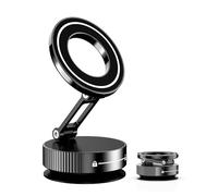 LnkXT Magsafe - Supporto magnetico per telefono da auto, corpo interamente in metallo, supporto per telefono a ventosa per iPhone, supporto pieghevole per iPhone e Android