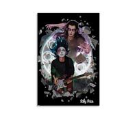 LNLEXTAR Sally Face Fan Art, poster decorativo da parete, per soggiorno, camera da letto, decorazione moderna per camera da letto, 30 x 45 cm