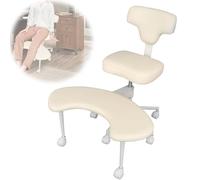 Lnlscle Sedia Ergonomica per Le Ginocchia per La Correzione Della Postura, Sgabello a Dondolo Regolabile Con Supporto per La Schiena per Il Lavoro Alla Scrivania, Uso Domestico E In Ufficio