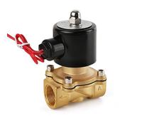 LNMOUMEZB Elettrovalvola pneumatica DN08 DN10 DN15 DN20 DN25 1/4" 3/8" 1/2" 3/4" 1" 12V 220V for Acqua, Olio, Elio, Gas(Dn15,5V)