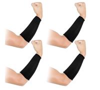 Lnngub 2 paia/4 pezzi, maniche resistenti al taglio, 22 cm, protezione per avambraccio, livello 5, protezione antitaglio unisex per cucinare, giardinaggio, saldatura, tiro con l'arco, intaglio (nero