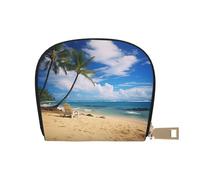 LNNIUK Hello Hawaii, portafoglio con porta carte di credito e biglietti da visita, per uomini e donne, dimensioni compatte per adulti, bianco, Taglia unica