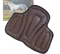 LNNLOO Sella Western (45 * 55 Cm), Sella per Cavallo, Ispessente/Resistente all'Usura, Assorbimento degli Urti/Antiscivolo, Realizzata in Memory Foam PU, per Tutte Le Selle,Brown