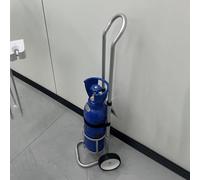 LNNNW Montaggio a parete per cilindro Aluminium Medical Oxygen Cylinder Cart, Rolling Wheeled Trolley for Gas Tank Co2 Nitrogen Hydrogen Tanks(14.6cm (6 1/2in))