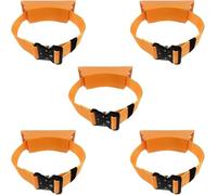 LNNNW Montaggio a parete per cilindro Cinghia di supporto for bombola di propano - Set di 1 3 5 7 9 11 13 15, supporto da parete for bombola di ossigeno portatile(Orange,5pcs)