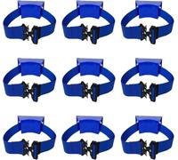 LNNNW Montaggio a parete per cilindro Cinghia di supporto for bombola di propano - Set di 1 3 5 7 9 11 13 15, supporto da parete for bombola di ossigeno portatile(Blue,9pcs)