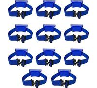 LNNNW Montaggio a parete per cilindro Cinghia di supporto for bombola di propano - Set di 1 3 5 7 9 11 13 15, supporto da parete for bombola di ossigeno portatile(Blue,11pcs)