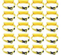 LNNNW Montaggio a parete per cilindro Gas Cylinder Holder Wall-mounted Bracket, Portable Oxygen Tank Storage Rack with Screws & Safety Strap(Yellow,20pack)