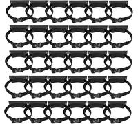 LNNNW Montaggio a parete per cilindro Gas Cylinder Holder Wall-mounted Bracket, Portable Oxygen Tank Storage Rack with Screws & Safety Strap(Black,30pack)